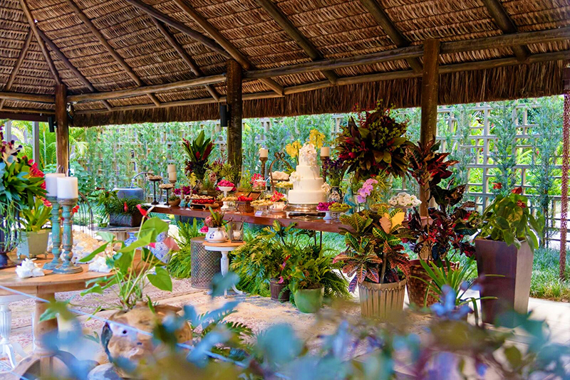 Casamento Sustentável mesa de doces